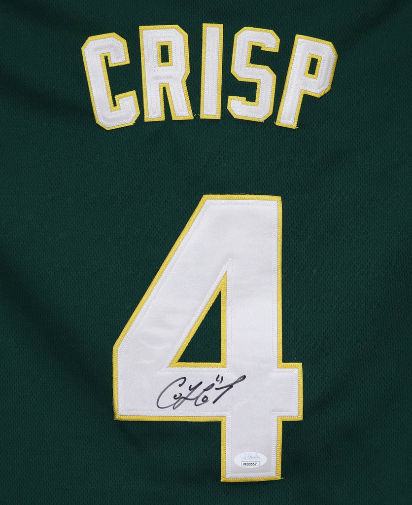 Coco Crisp Oakland Athletics Signed Autographed Green #4 Jersey