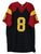 Chris Steele USC Trojans Signed Autographed Black #8 Custom Jersey JSA COA