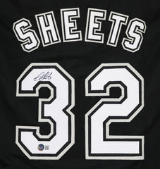 Gavin Sheets Chicago White Sox Signed Autographed Black #32 Custom Jersey Beckett Witness Certification