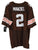 Johnny Manziel Cleveland Browns Signed Autographed Brown #2 Jersey JSA COA Size 56