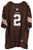 Johnny Manziel Cleveland Browns Signed Autographed Brown #2 Jersey JSA COA Size 56