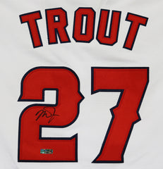 Mike Trout Los Angeles Angels Signed Autographed White #27 Jersey Heritage Authentication COA