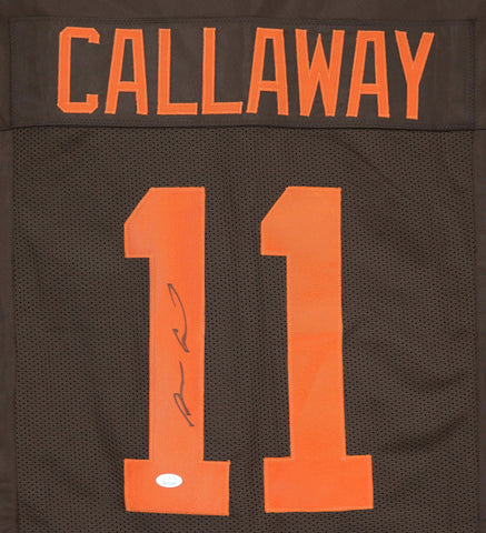 Antonio Callaway Cleveland Browns Signed Autographed Brown #11 Custom Jersey JSA Witnessed COA