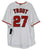 Mike Trout Los Angeles Angels Signed Autographed White #27 Jersey Heritage Authentication COA