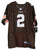 Johnny Manziel Cleveland Browns Signed Autographed Brown #2 Jersey JSA COA Size 48