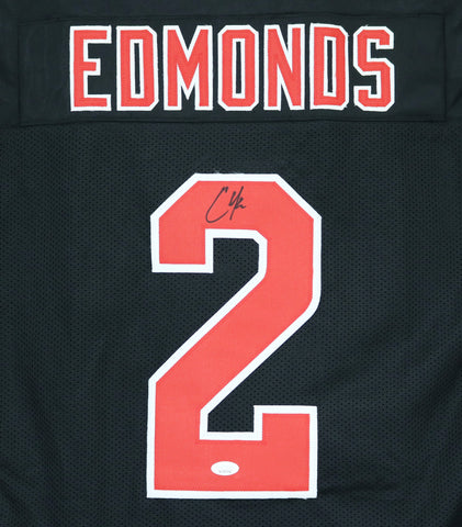Chase Edmonds Arizona Cardinals Signed Autographed Black #2 Custom Jersey JSA Witnessed COA