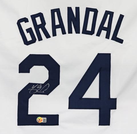 Yasmani Grandal Chicago White Sox Signed Autographed White #24 Custom Jersey Beckett Witness Certification