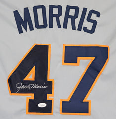 Jack Morris Detroit Tigers Signed Autographed Gray #47 Custom Jersey JSA Witnessed COA