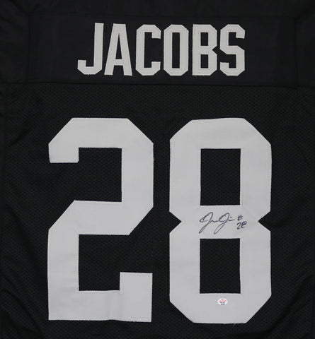 Josh Jacobs Las Vegas Raiders Signed Autographed Black #28 Custom Jersey PAAS COA