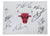 Chicago Bulls 2012 Team Signed Autographed 16" x 12" Canvas Artboard Authenticated Ink COA Rose Noah