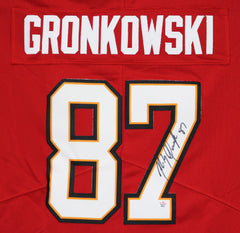 Rob Gronkowski Tampa Bay Buccaneers Signed Autographed Red #87 Jersey PAAS COA