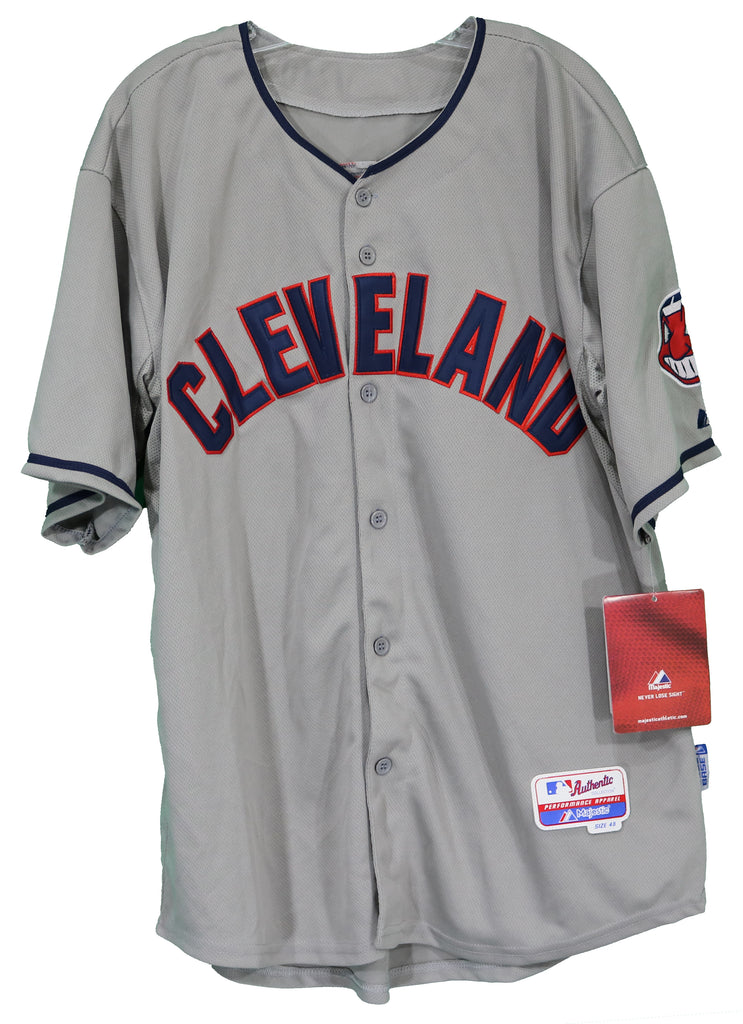 Men's Mitchell and Ness Cleveland Indians #12 Francisco Lindor