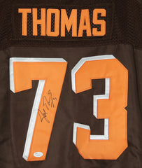 Joe Thomas Cleveland Browns Signed Autographed Brown #73 Jersey JSA COA Size 52