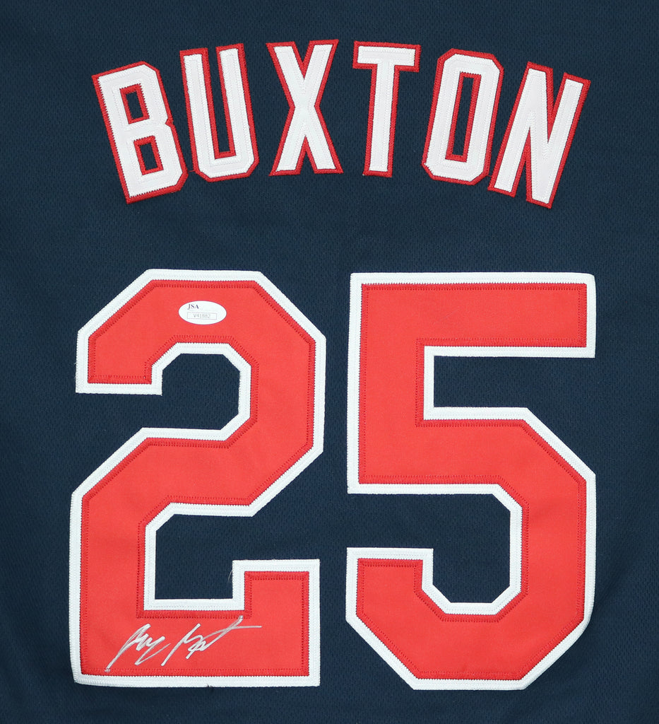 Byron Buxton Minnesota Twins Autographed Light Blue Nike Replica
