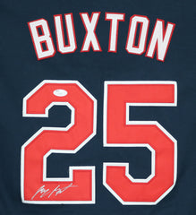 Byron Buxton Minnesota Twins Signed Autographed Blue #25 Jersey JSA COA