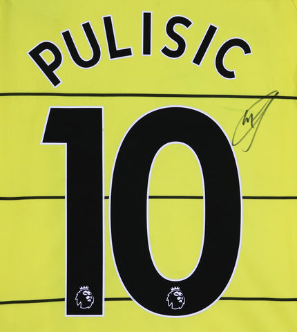 Christian Pulisic Signed Autographed Chelsea Yellow #10 Jersey JSA COA