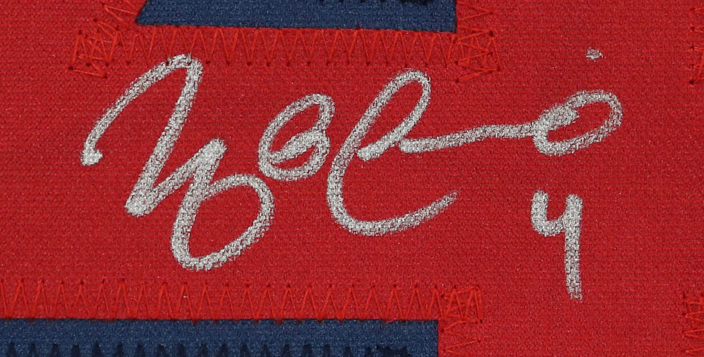 Yadier Molina Signed Cardinals Blue 31x35 Custom Framed Jersey (JSA COA)