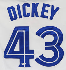 R.A. Dickey Toronto Blue Jays Signed Autographed White #43 Jersey JSA COA