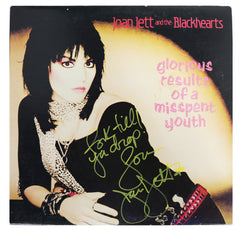 Joan Jett Signed Autographed Glorious Results of a Misspent Youth Vinyl Record Album Cover Five Star Grading COA