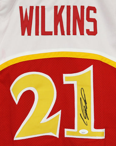 Dominique Wilkins Atlanta Hawks Signed Autographed Red #21 Custom Jersey JSA Witnessed COA
