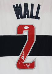 John Wall Washington Wizards Signed Autographed White #2 Jersey JSA COA - SIGNATURE SMUDGED
