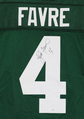 Brett Favre Green Bay Packers Signed Autographed Green #4 Jersey JSA Letter COA