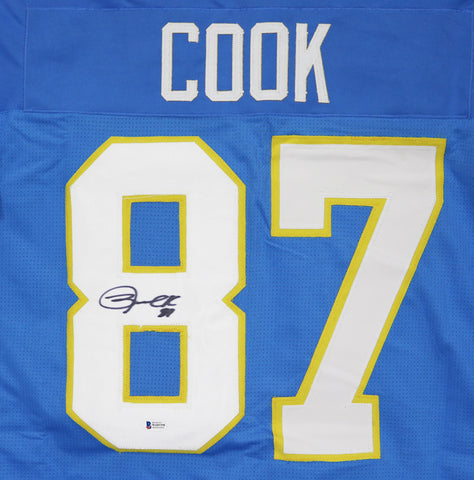 Jared Cook Los Angeles Chargers Signed Autographed Powder Blue #87 Custom Jersey Beckett Witnessed COA