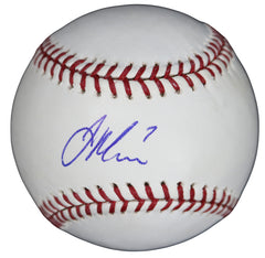 Joe Mauer Minnesota Twins Signed Autographed Rawlings Official Major League Baseball JSA COA with Display Holder