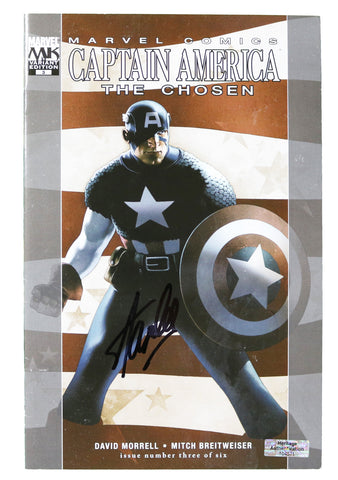 Stan Lee Signed Autographed Captain America The Chosen Comic Book Heritage Authentication COA