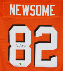 Ozzie Newsome Cleveland Browns Signed Autographed Orange #82 Custom Jersey Witnessed Global COA