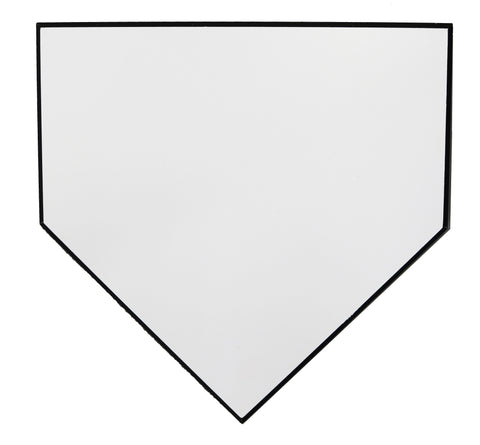 White Wooden Baseball Home Plate 11-1/2" x 11-1/2"