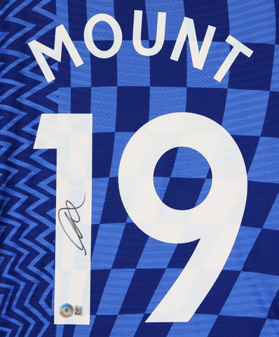Mason Mount Signed Autographed Chelsea Blue #19 Jersey Beckett COA