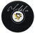 Mario Lemieux Pittsburgh Penguins Signed Autographed Penguins Logo NHL Hockey Puck Global COA with Display Holder