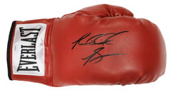 Riddick Bowe Signed Autographed Red Everlast Boxing Glove JSA Witnessed COA