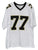 Willie Roaf New Orleans Saints Signed Autographed White #77 Custom Jersey JSA COA
