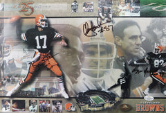 Brian Sipe, Ozzie Newsome, and Clay Matthews Cleveland Browns Signed Autographed 17-3/8" x 12" Photo Five Star Grading COA
