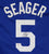 Corey Seager Los Angeles Dodgers Signed Autographed Blue #5 Custom Jersey PAAS COA