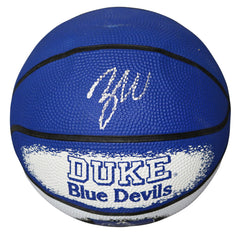 Zion Williamson Duke Blue Devils Signed Autographed Spalding Blue Devils Logo Mini Basketball