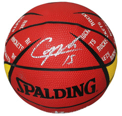 Clint Capela Houston Rockets Signed Autographed Spalding Rockets Logo Mini Basketball Five Star Grading COA