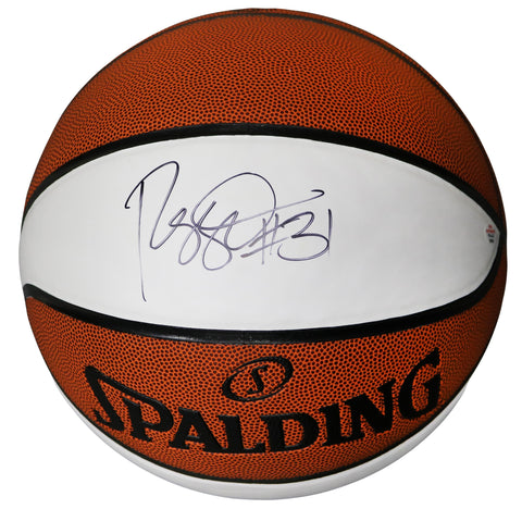 Reggie Miller Indiana Pacers Signed Autographed Spalding NBA White Panel Basketball PAAS COA