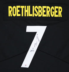 Ben Roethlisberger Pittsburgh Steelers Signed Autographed Black #7 Jersey PAAS COA