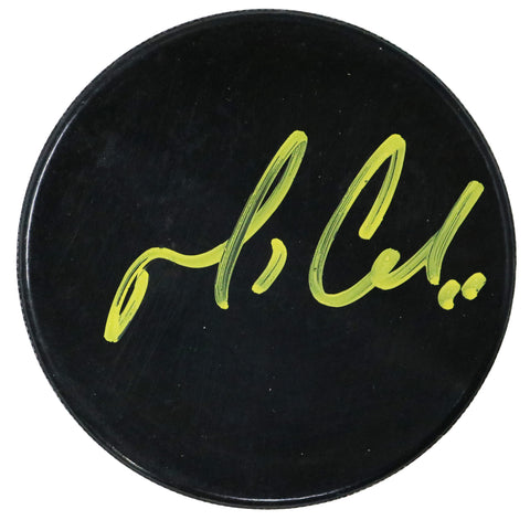 Mario Lemieux Pittsburgh Penguins Signed Autographed Hockey Puck Heritage Authentication COA with Display Holder