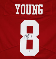 Steve Young San Francisco 49ers Signed Autographed Red #8 Jersey PAAS COA