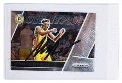 Myles Turner Indiana Pacers Signed Autographed 2017-18 Panini Prizm Get Hyped Fast Break #GH-MT Basketball Card Five Star Grading Certified