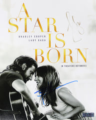 Bradley Cooper and Lady Gaga Signed Autographed 8" x 10" A Star is Born Photo Heritage Authentication COA