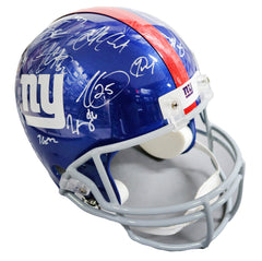 New York Giants 2015 Team Signed Autographed Riddell Full Size NFL Replica Helmet Authenticated Ink COA Manning Beckham Cruz