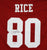 Jerry Rice San Francisco 49ers Signed Autographed Red #80 Jersey PAAS COA