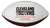 Jim Brown Cleveland Browns Signed Autographed White Panel Logo Football PAAS COA - SLIGHT BLEMISH