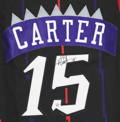 Vince Carter Toronto Raptors Signed Autographed Black #15 Jersey PAAS COA
