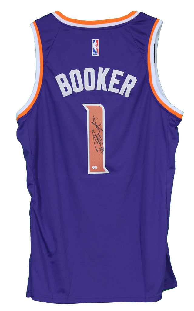 FRAMED Autographed/Signed DEVIN BOOKER 33x42 Phoenix Purple Basketball –  Super Sports Center